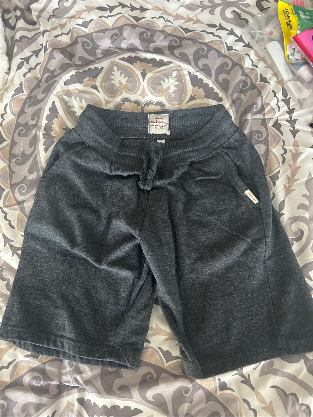Weatherproof Charcoal Drawstring boys Shorts size 10/12 medium